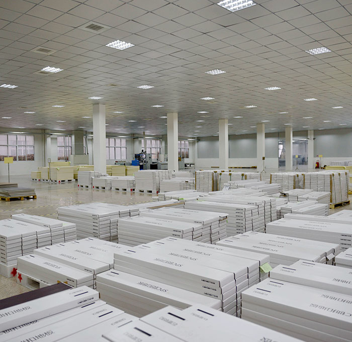 vinyl flooring factory display