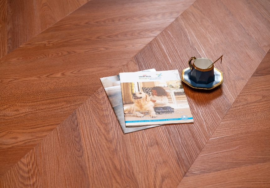 Herringbone SPC flooring