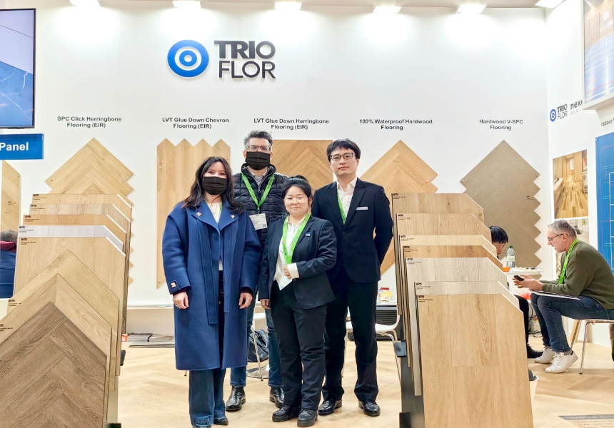 Trioflor's new products SPC parquet flooring shine at BUA Munich 2025!