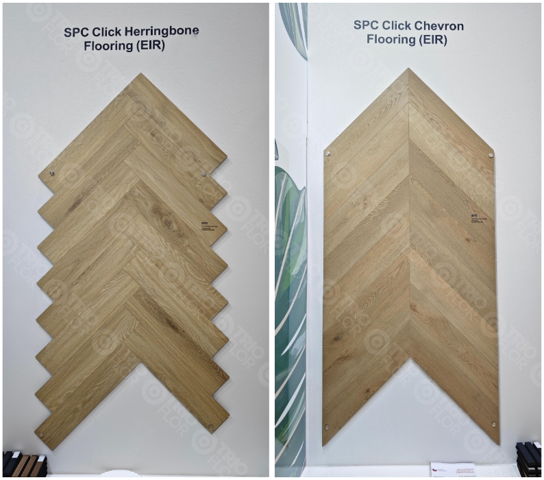 Trioflor Herringbone SPC Click Flooring and Chevron SPC Click Flooring