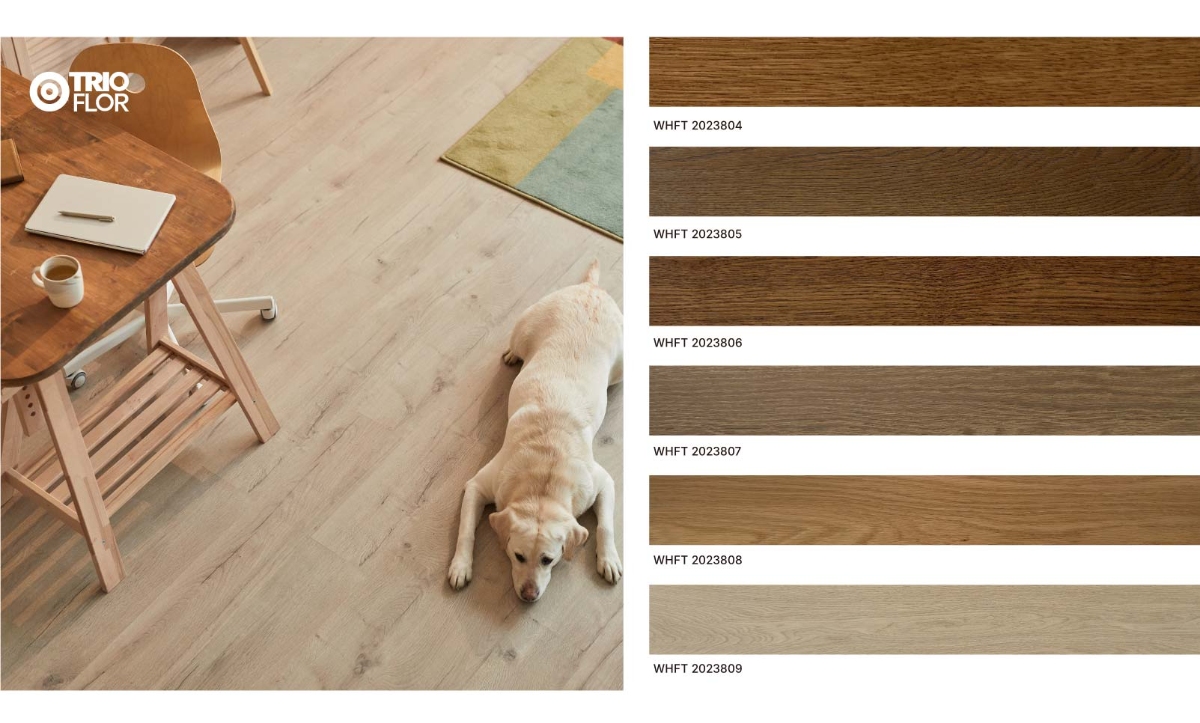 Trioflor Hardwood SPC flooring appearance options